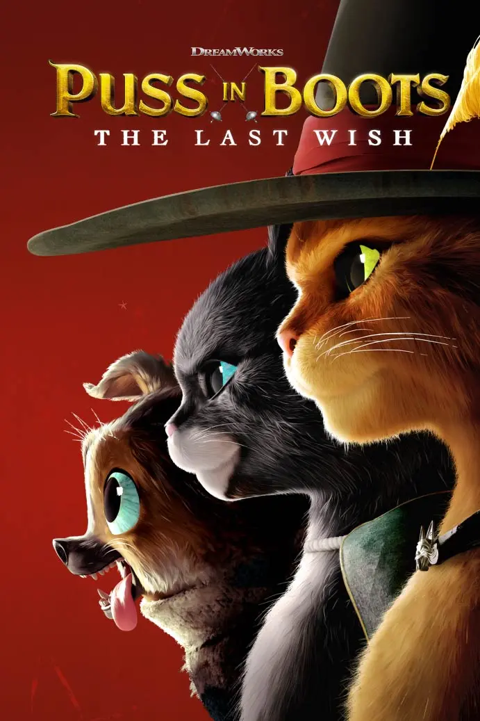Puss in Boots: The Last Wish vertical key art