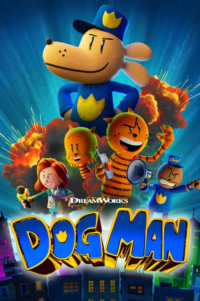 Dog Man Vertical Art
