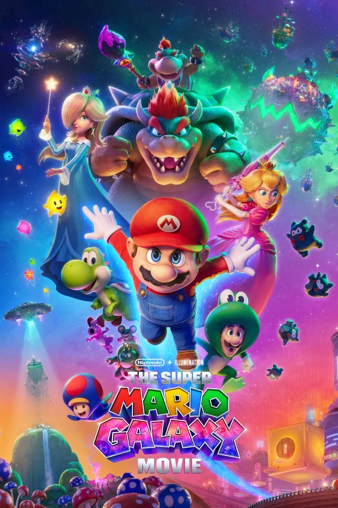 The Super Mario Galaxy Movie vertical key art