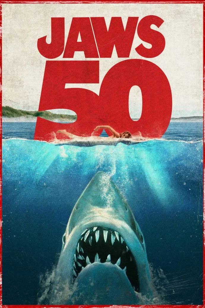 Jaws 50th Vertical Key Art