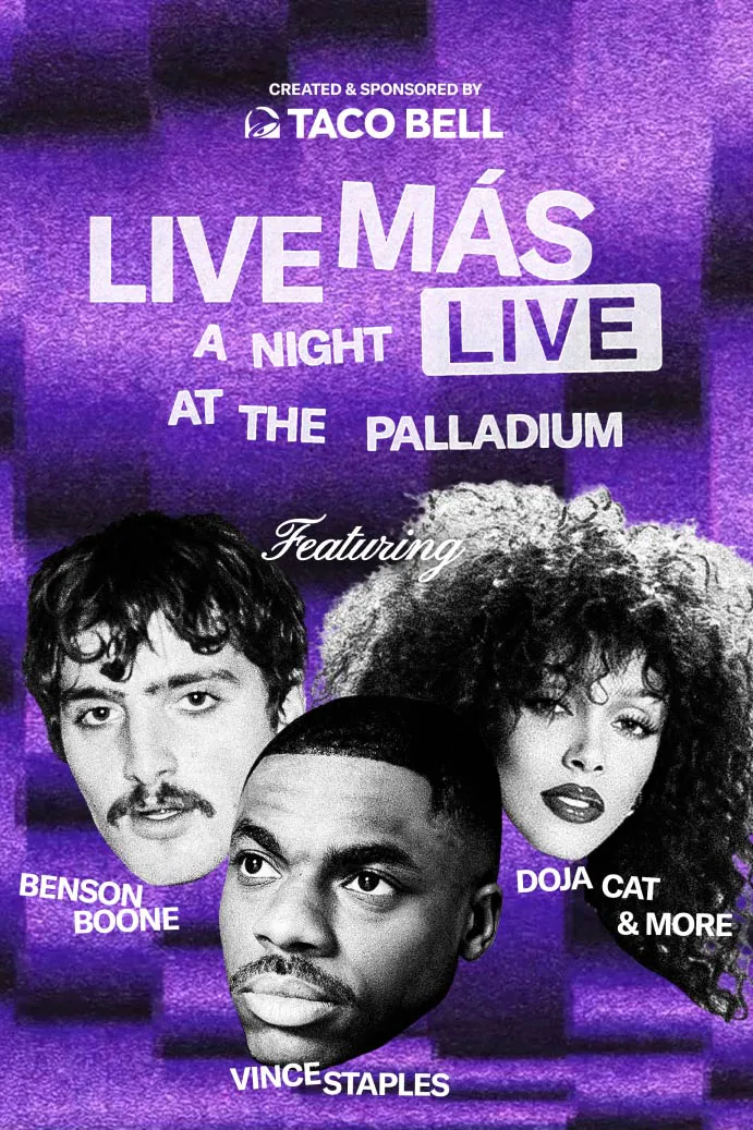 Live Más LIVE vertical key art