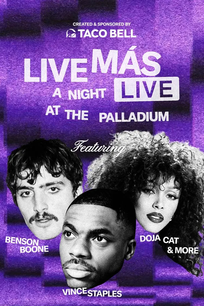 Live Más LIVE vertical key art