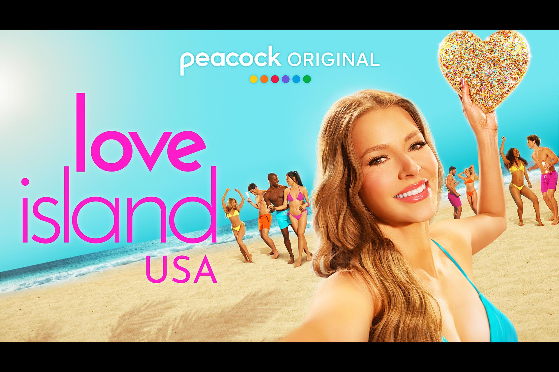 Love Island USA Season 7 Key Art Heart Angle