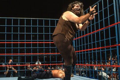 Mick Foley, performing as Mankind, at Summerslam