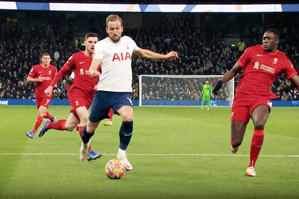 Tottenham (seen here against Liverpool) will play Arsenal in the North London Derby this weekend