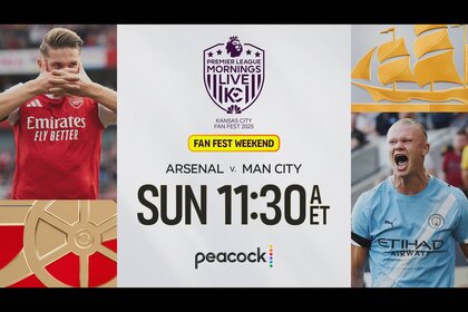 Stream Premier League: Arsenal v Man City LIVE Sunday at 11:30a ET on Peacock