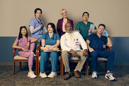 The cast of St. Denis Medical Season 2.