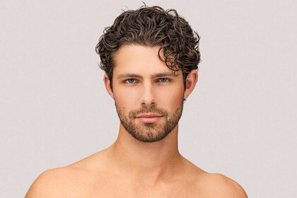A portrait of bombshell, Dylan, for Love Island USA Season 8.