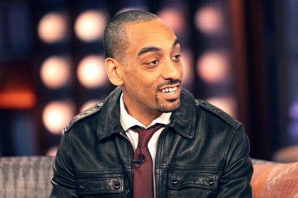 Morgan Stevenson Cooper sitting as a guest on the Kelly Clarkson Show