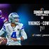 The Vikings will face the Cowboys on Sunday Night Football LIVE at 7p ET on Peacock and NBC