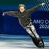 Ilia Malinin skating on the ice during the Milano Cortina 2026 Winter Olympics.