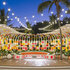 Outdoor seating in Love Island USA Season 8 villa.