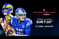 The Los Angeles Rams face the Detroit Lions in Super Wild Card Weekend LIVE on NBC and Peacock