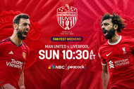Man United will face Liverpool Sunday Apr 7 at 10:30a ET on Peacock and NBC