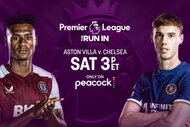 Aston Villa will play Chelsea Saturday at 3p ET only on Peacock