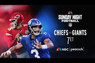 Patrick Mahomes and Russell Wilson compete on Sunday Night Football: Chiefs vs. Giants LIVE at 7p ET on Peacock and NBC