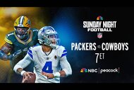 Sunday Night Football presents Packers vs Cowboys LIVE at 7p ET on Peacock and NBC.