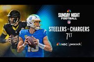 Aaron Rodgers and Justin Herbert feature in Sunday Night Football: Steelers vs. Chargers LIVE at 7p ET on Peacock and NBC