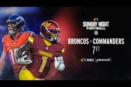 The Broncos face the Commanders on Sunday Night Football LIVE at 7p ET on Peacock and NBC