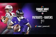 Drake Maye and Lamar Jackson will meet on Sunday Night Football: Patriots vs. Ravens LIVE at 7p ET on Peacock and NBC.
