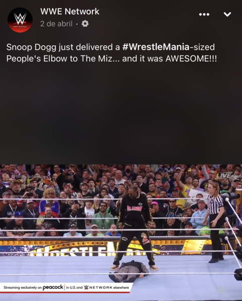 Snoop Dogg versus The Miz at Wrestlemania