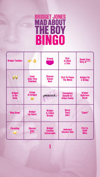 Bridget Jones Bingo 1