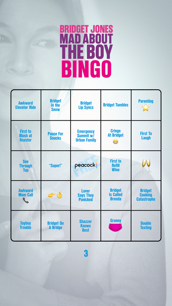 Bridget Bingo Card 3