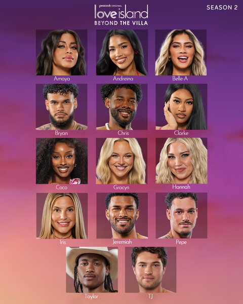Love Island: Beyond the Villa Season 2 Cast Graphic