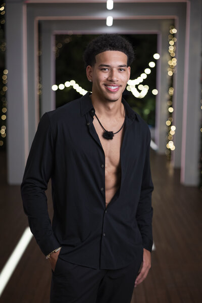 Corbin's first night in Love Island USA Season 8.