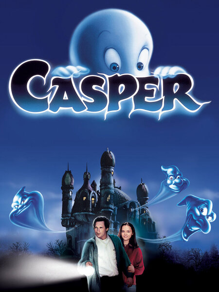 Bill Pullman plays James Harvey and Christina Ricci as Kat Harvey in the movie Casper (1995).