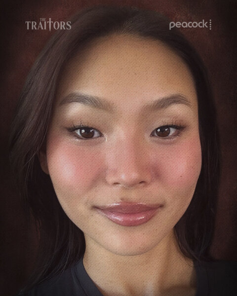 Chloe Kim's cast portrait in The Traitors Season 6.