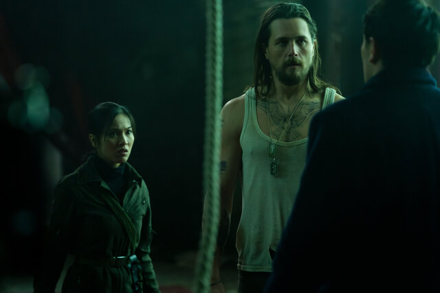 [L-R] Nhung Kate as Yen and Ben Robson as Frankie in The Continental: From The World of John Wick