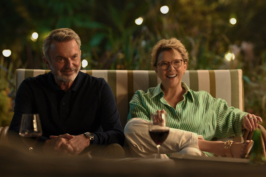 Sam Neill and Annette Bening in Apples Never Fall