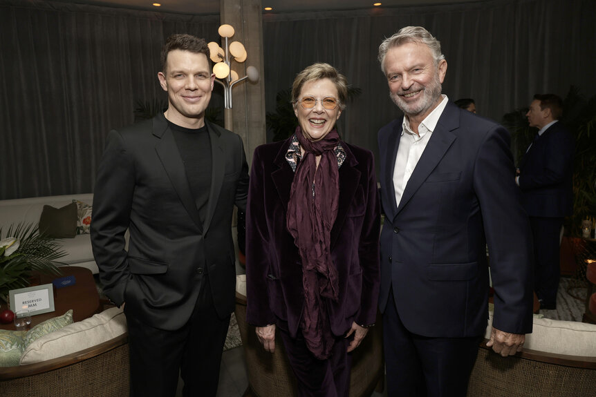 Jake Lacy, Annette Bening, and Sam Neill