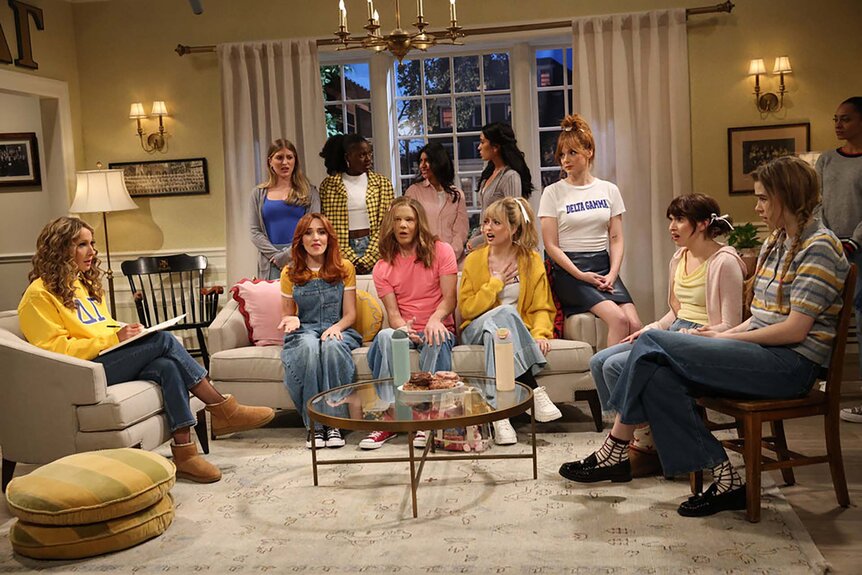 Nikki Glaser SNL Sorority Meeting