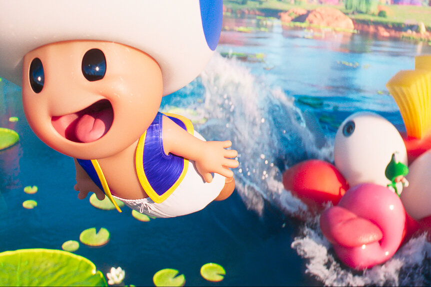 Toad in Nintendo and Illumination’s The Super Mario Galaxy Movie (2026).
