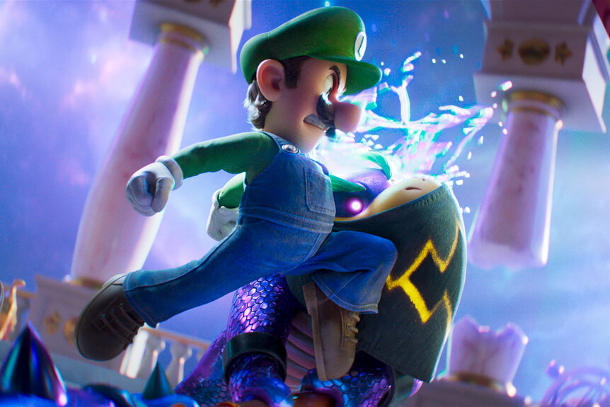 Mario in Nintendo and Illumination’s The Super Mario Galaxy Movie (2026).