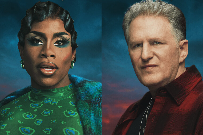 Monet X Change and Michael Rapaport in The Traitors Season 4 press portraits.