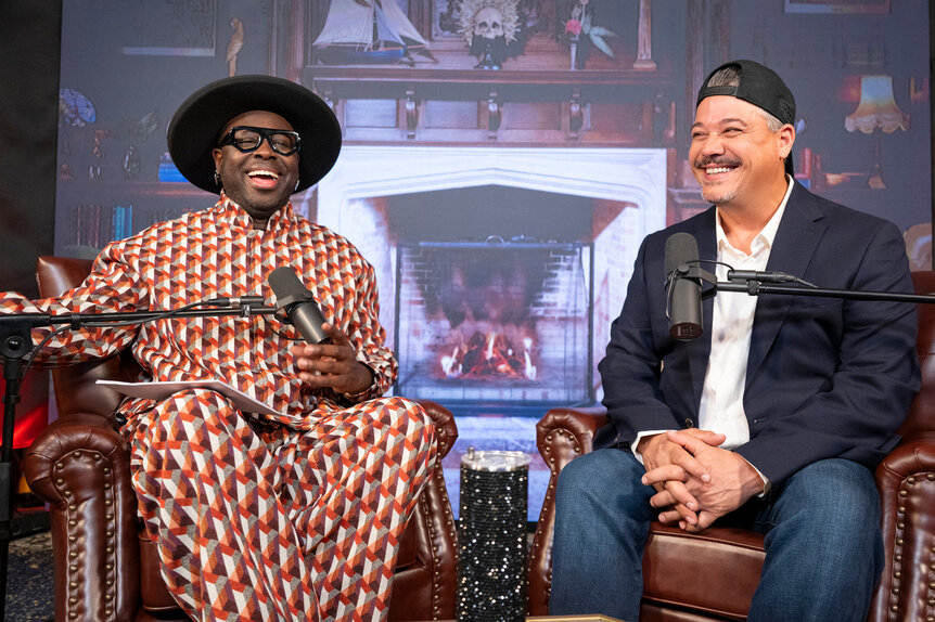 Bob The Drag Queen and Boston Rob Mariano hosting The Official Traitors Podcast for Season 1