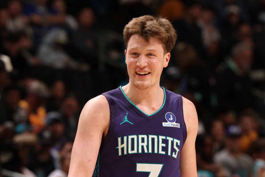 Kon Knueppel of the Charlotte Hornets