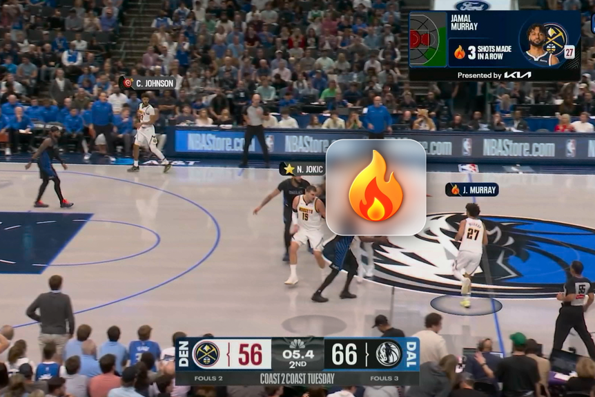 View of basketball game