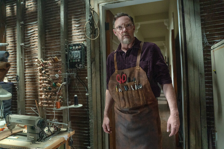 Matthew Lillard as William Afton in Five Nights at Freddy’s 2, directed by Emma Tammi.
