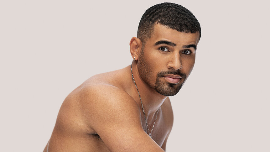 Ronnie casa amor bombshell portrait in Love Island USA Season 8.