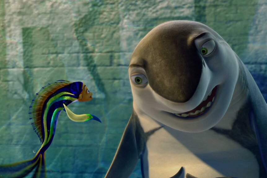 Oscar talking with Lenny in Shark Tale (2004).