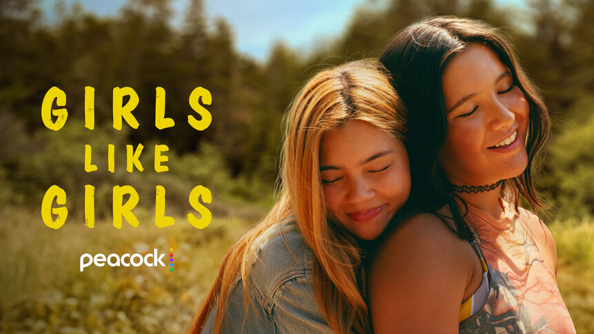Sonya (Myra Malloy) and Coley (Maya Da Costa) embrace in Girls Like Girls (2026).