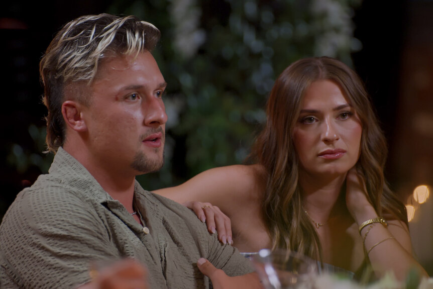 Devin Short and Caitlin Grimm in Married at First Sight Season 20 Episode 7.