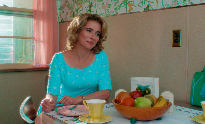 Linda Cardellini as Pam Voorhees on Crystal Lake Season 1.